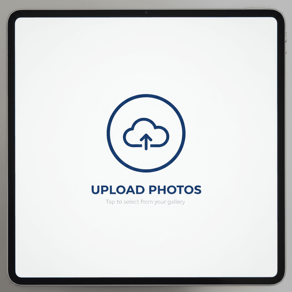simple photo upload interface